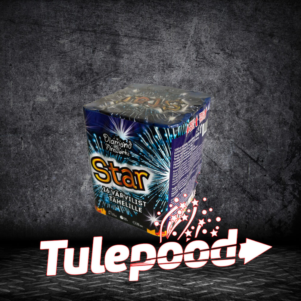 Ilutulestik "STAR" 16 lasku